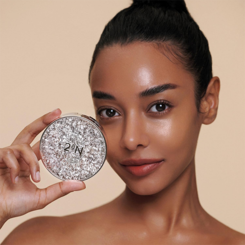 2aN Gleaming Tension Pact Cushion Foundation - No21 Light Beige 13 gr - 6