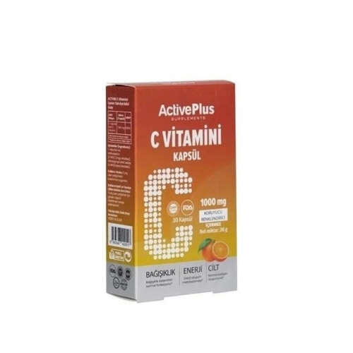 Active Plus C Vitamini 30 Kapsül - Active Plus