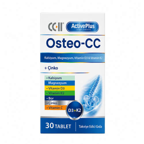 Active Plus Osteo-CC Takviye Edici Gıda 30 Tablet - Active Plus