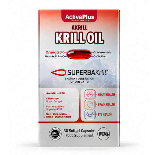 ActivePlus Akrill Krill Oil Takviye Edici Gıda 30 Yumuşak Kapsül - Active Plus