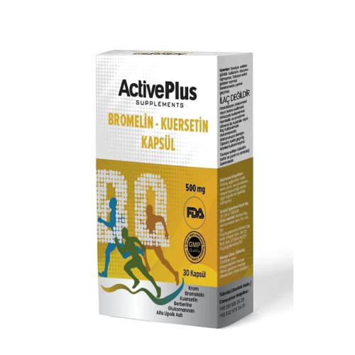 ActivePlus Bromelain Kuersetin İçeren Takviye Edici Gıda 30 Kapsül - Active Plus