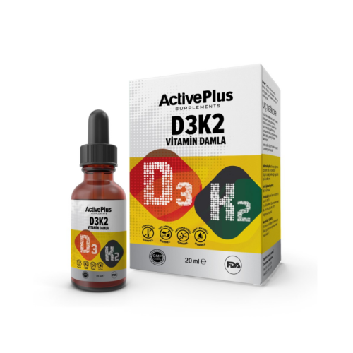 ActivePlus D3K2 Damla Takviye Edici Gıda 20 ml - Active Plus