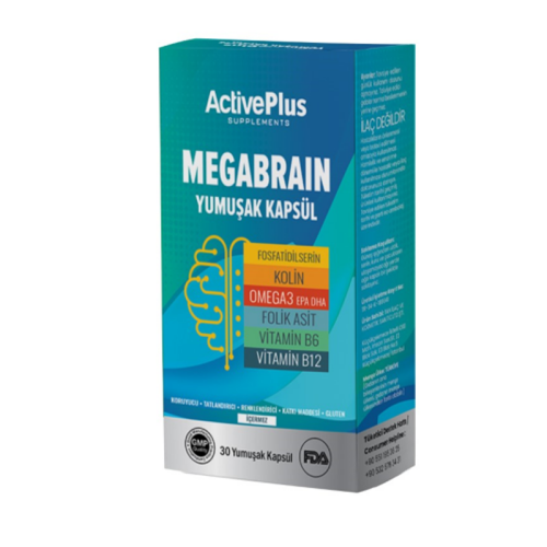 ActivePlus Megabrain Takviye Edici Gıda 30 Yumuşak Kapsül - Active Plus