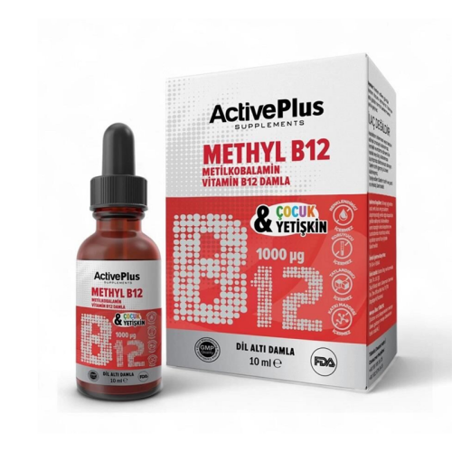 ActivePlus Methyl B12 Damla 1000µg 10ml - Active Plus