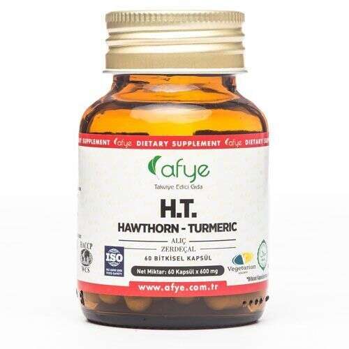 Afye Hawthorn Turmeric 60 kapsül - 1