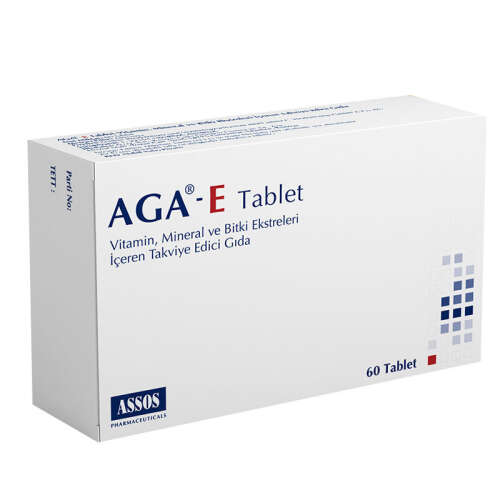 AGA-E Takviye Edici Gıda 60 Tablet - Assos İlaç