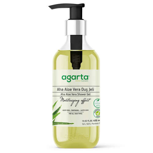 Agarta Doğal AHA Aloe Vera Duş Jeli 400 ml - Agarta