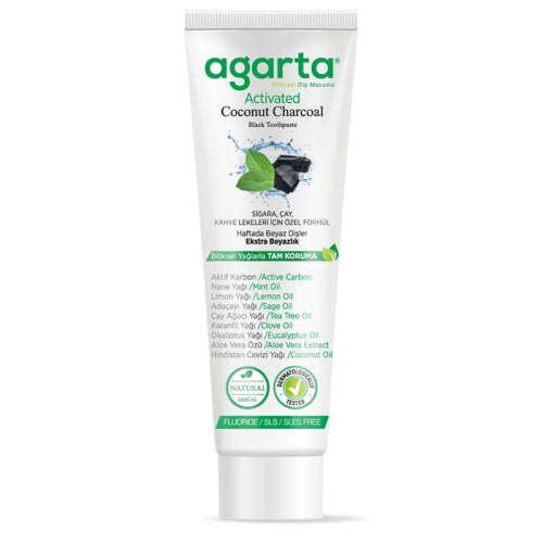 Agarta Doğal Aktif Karbonlu Diş Macunu 100 ml - 1