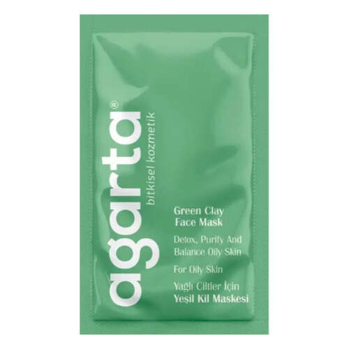 Agarta Doğal Yeşil Kil Maskesi Tek Kullanımlık 10 gr - Agarta