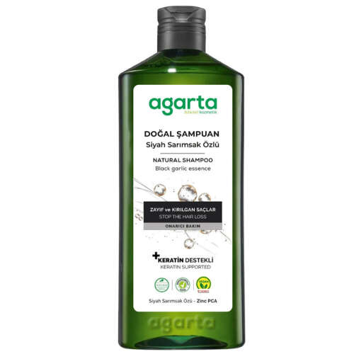 Agarta Siyah Sarımsak Özlü Şampuan 400 ml - Agarta