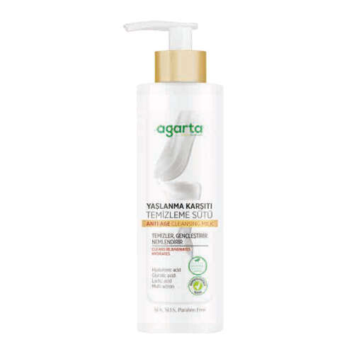 Agarta Yaşlanma Karşıtı Temizleme Sütü 225 ml - Agarta