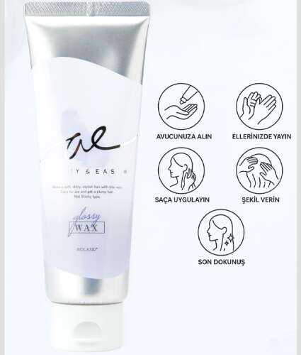 Airy Easy Glossy Wax Parlak ve Esnek Saç Şekillendirici 100 ml - 2