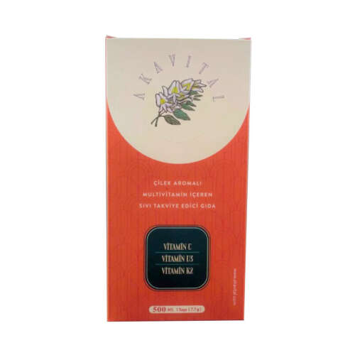 Akavital Çilek Aromalı Multivitamin İçeren Takviye Edici Gıda 500 ml - 1