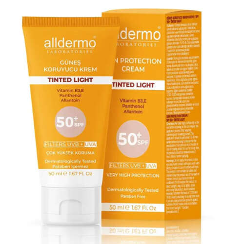 Alldermo Güneş Koruyucu Krem Spf50+ 50 ml | Tinted Light - Alldermo