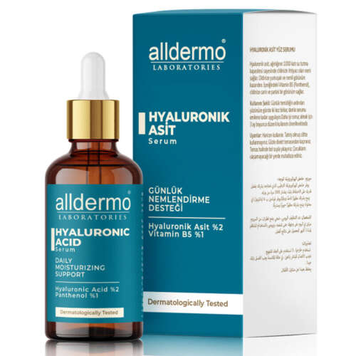 Alldermo Hyaluronik Asit Günlük Nemlendirme Desteği Serum 30 ml - Alldermo