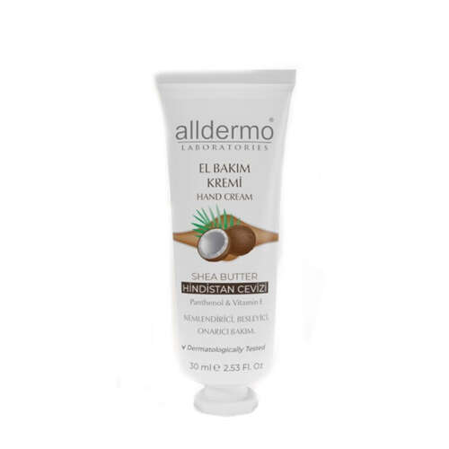 Alldermo Shea Butter ve Hindistan Cevizli El Bakım Kremi 30 ml - Alldermo