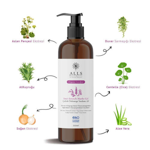 Alls Biocosmetics Organik Anti Stretch Mark Çatlak Önlemeye Yardımcı Jel 350 ml - 5