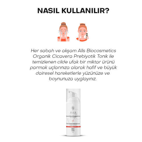 Alls Biocosmetics Organik CicaVera Prebiyotik Nemlendirici Krem 50 ml - 5