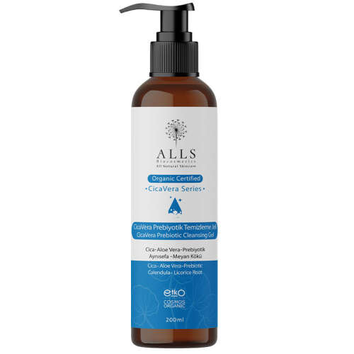 Alls Biocosmetics Organik CicaVera Prebiyotik Temizleme Jeli 200 ml - 1
