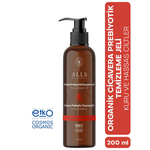 Alls Biocosmetics Organik CicaVera Prebiyotik Temizleme Jeli 200 ml - Alls Biocosmetics