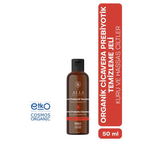 Alls Biocosmetics Organik CicaVera Prebiyotik Temizleme Jeli 50 ml - Alls Biocosmetics