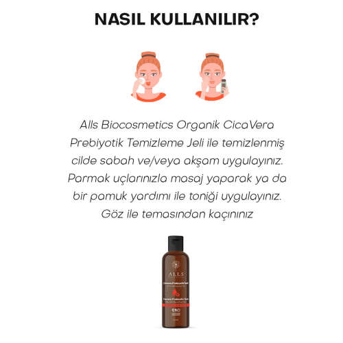 Alls Biocosmetics Organik CicaVera Prebiyotik Tonik 100 ml - 5