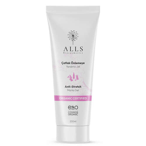 Alls Biocosmetics Organik Anti Stretch Mark Çatlak Önlemeye Yardımcı Jel 200 ml - Alls Biocosmetics
