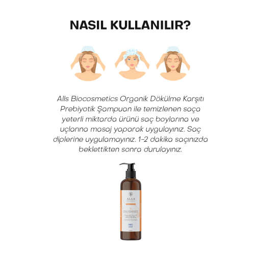 Alls Biocosmetics Organik Besleyici Prebiyotik Saç Kremi 350 ml - 4