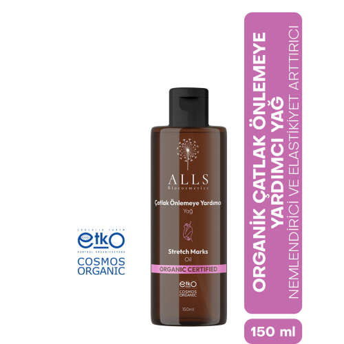 Alls Biocosmetics Organik Çatlak Önlemeye Yardımcı Yağ 150 ml - Alls Biocosmetics