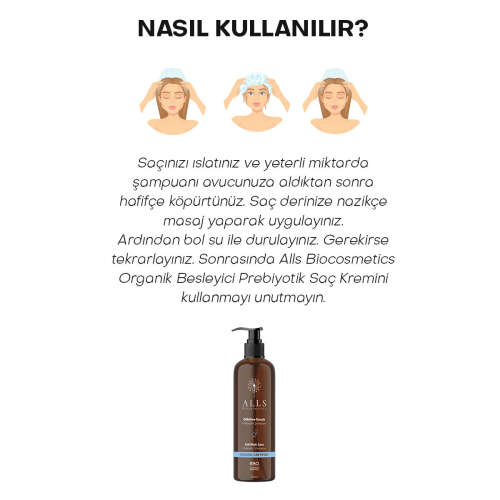 Alls Biocosmetics Organik Dökülme Karşıtı Prebiyotik Şampuan 350 ml - 6