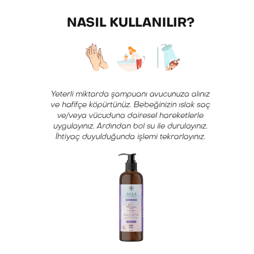 Alls Biocosmetics Organik Lavantalı Bebek Şampuanı 350 ml - 6