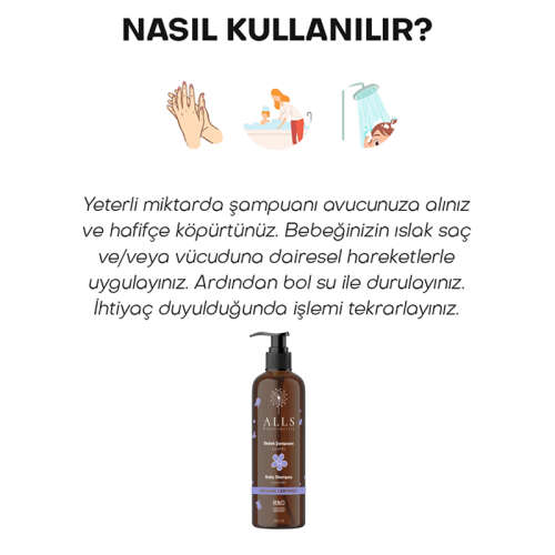 Alls Biocosmetics Organik Lavantalı Bebek Şampuanı 350 ml - 5