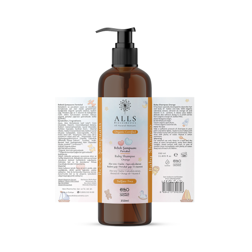 Alls Biocosmetics Organik Portakallı Bebek Şampuanı 350 ml - 4