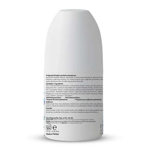 Alls Biocosmetics Organik Prebiyotik Roll on Deodorant 75 ml - Erkekler İçin - 3