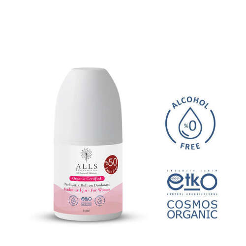 Alls Biocosmetics Organik Prebiyotik Roll on Deodorant 75 ml - Kadınlar İçin - 5