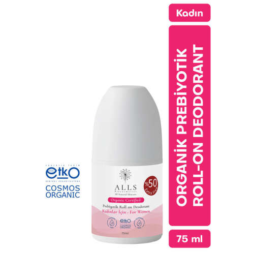 Alls Biocosmetics Organik Prebiyotik Roll on Deodorant 75 ml - Kadınlar İçin - 8