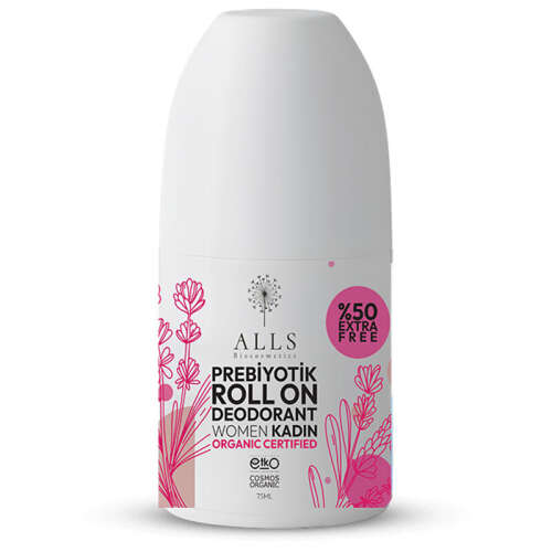 Alls Biocosmetics Organik Prebiyotik Roll on Deodorant 75 ml - Kadınlar İçin - Alls Biocosmetics
