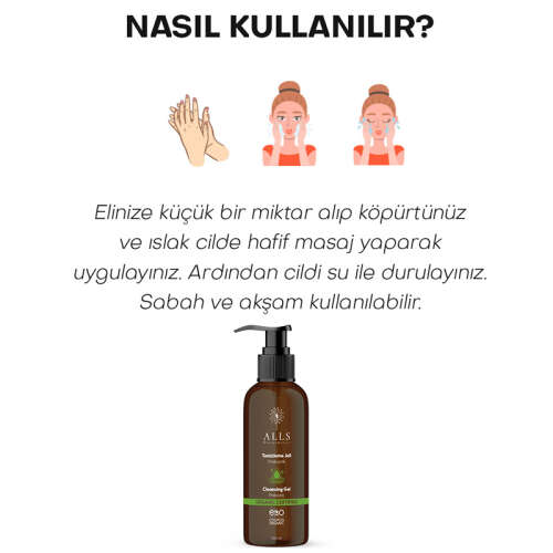 Alls Biocosmetics Organik Prebiyotik Temizleme Jeli 100 ml - 4