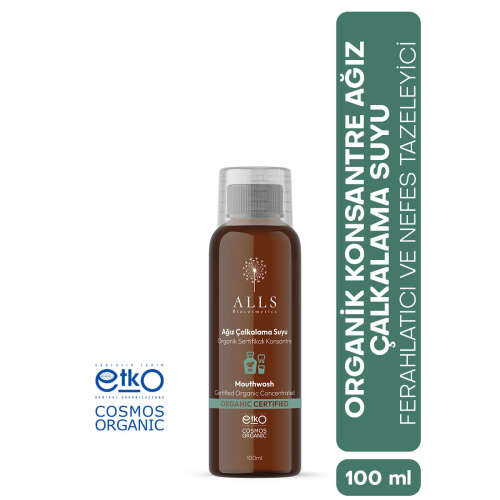 Alls Biocosmetics Organik Sertifikalı Konsantre Ağız Çalkalama Suyu 100 ml - Alls Biocosmetics