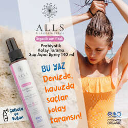 Alls Biocosmetics Organik Prebiyotik Kolay Tarama Saç Açıcı Sprey 140 ml - 4