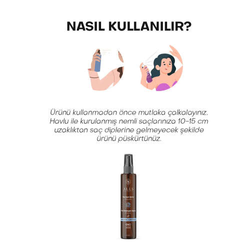 Alls Biocosmetics Organik Prebiyotik Kolay Tarama Saç Açıcı Sprey 140 ml - 6