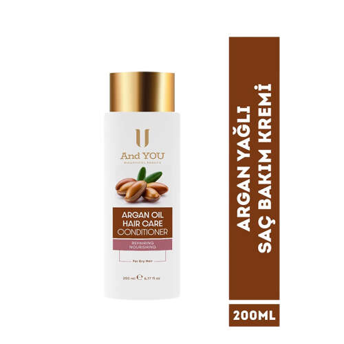 And You Argan Oil Haır Care Conditioner - Argan Yağlı Saç Bakım Kremi 200 ml - 2
