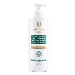 And You Detox Refresh Tuzsuz Kepek Karşıtı Şampuan – Tüm Saç Tipleri İçin Arındırıcı Bakım 400 ml - 1