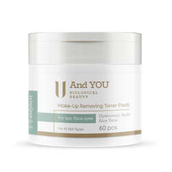 And You Makyaj Temizleyici Tonik Ped 60 Adet - 1