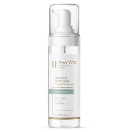 And You Siyah Nokta Karşıtı Yüz Temizleme Köpüğü 150 ml - Akneye Eğilimli Ciltler İçin - And You