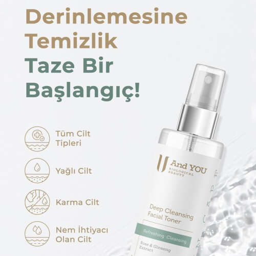 And You Temizleyici Yüz Toniği 200 ml - 2