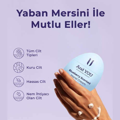 And You Yaban Mersini Nemlendirici El Kremi 30 ml - 3