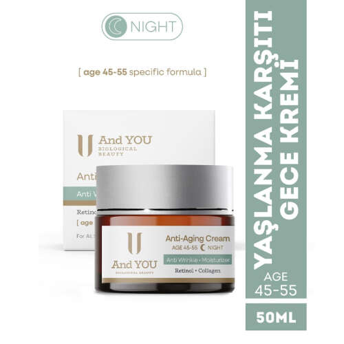And You Yaşlanma Karşıtı Gece Kremi 50 ml 45-55 Yoğun Bakım - 2