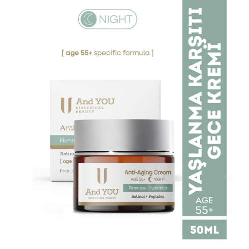 And You Yaşlanma Karşıtı Gece Kremi 50 ml – 55+ Yaş Yoğun Bakım - 2