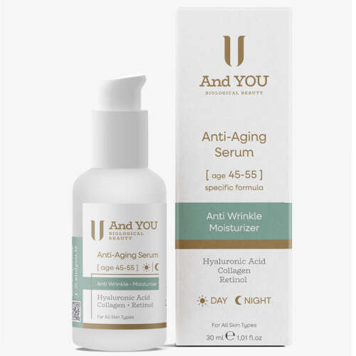 And You Yaşlanma Karşıtı Serum 30 ml - 45-55 Yaş Gece ve Gündüz Bakım - 2